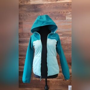 Columbia girls' large fleece jacket green